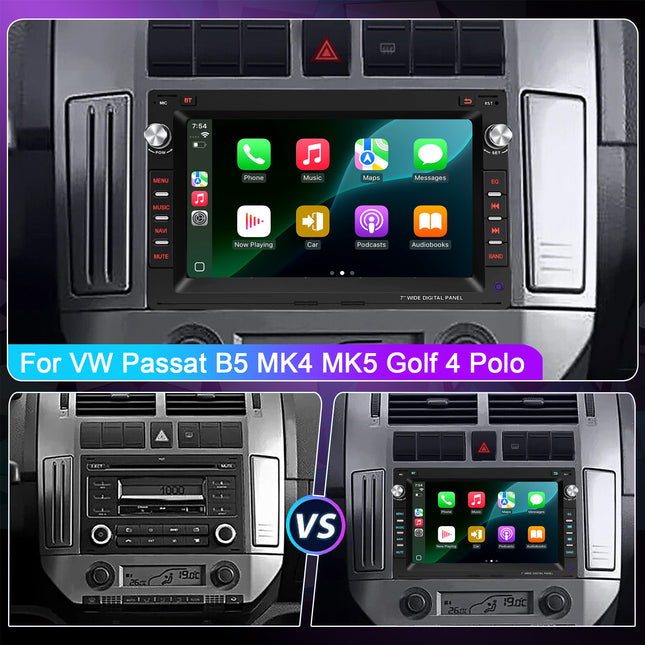 Android Car Player Quad Car Radio RDS WIFI GPS Car Stereo for Volkswagen VW Passat B5 MK4 MK5 Golf 4 Poloolf IV Transport T4/T5 LUPO