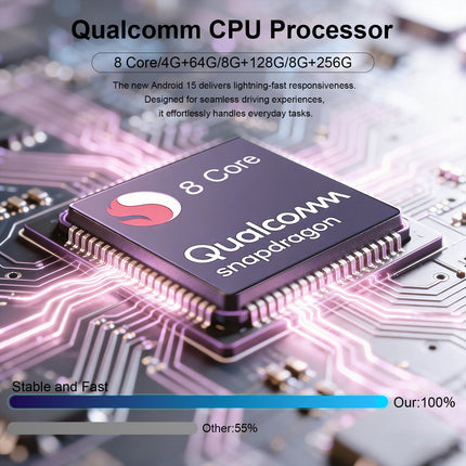 For Renault Clio 4 2012-2018 Android 15 10.1 Inch Car Radio with Qualcomm 8 Core, Supporting Wireless CarPlay/Android Auto WiFi Bluetooth GPS Navigation Backup Camera