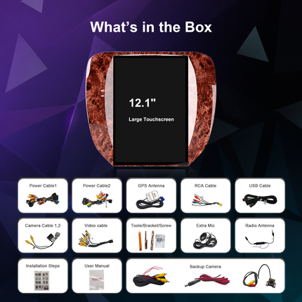 12.1" GMC Yukon Radio 2007–2012 | Wireless CarPlay & DSP