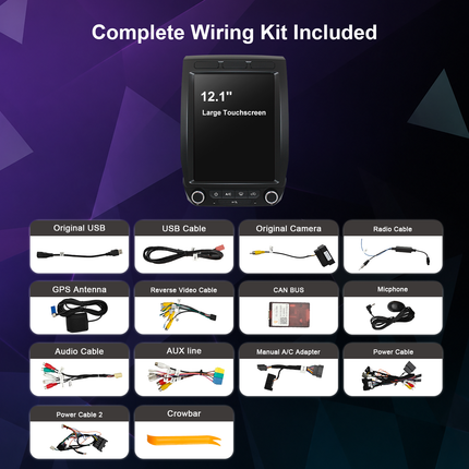 12.1" Android Radio for Ford F-150/Raptor & Super Duty 2015–2021