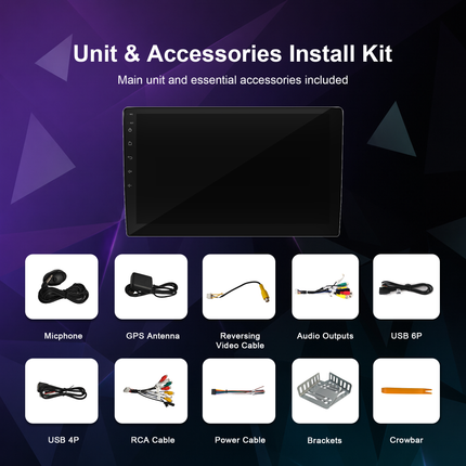 10.1" Android Car Stereo with Touch Controls & DTS 7.1 DSP