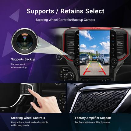 13.6" RAM 1500/2500/3500 Radio 2019+ | CarPlay & Android Auto