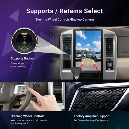 12.1" RAM 1500/2500/3500 Radio 2009–2018 | CarPlay & Android Auto