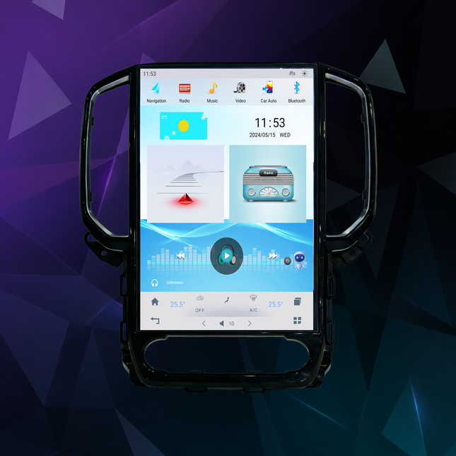 12.1" Ford Ranger Radio 2023–2025 | Wireless CarPlay & DSP