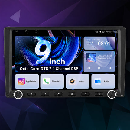 9" Universal Android 14 Car Stereo