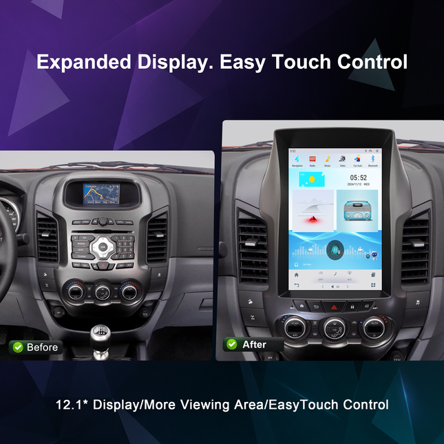 12.1" Ford F-250 Super Duty Radio (2011–2015) | CarPlay & DSP