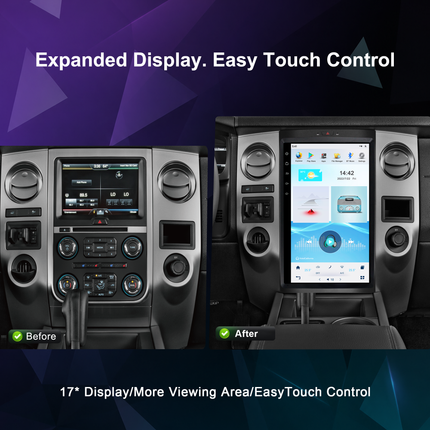 17" Ford Expedition Radio 2014–2017 Auto A/C | CarPlay & DSP