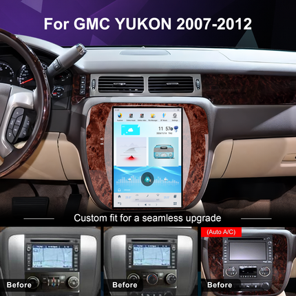 12.1" GMC Yukon Radio 2007–2012 | Wireless CarPlay & DSP