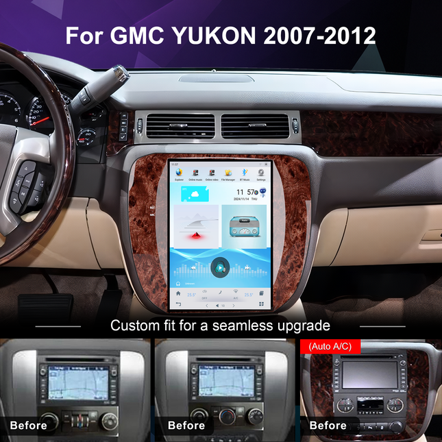 12.1" GMC Yukon Radio 2007–2012 | Wireless CarPlay & DSP