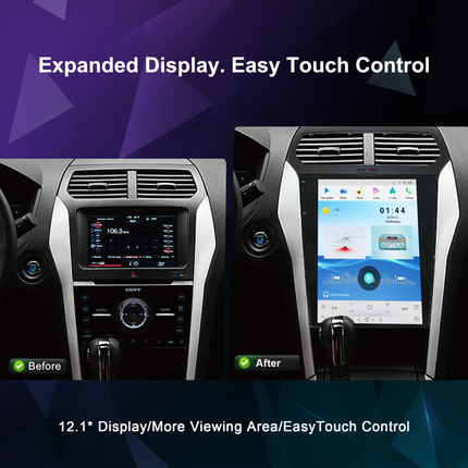 12.1" Ford Explorer Radio 2011–2019 | CarPlay & DSP