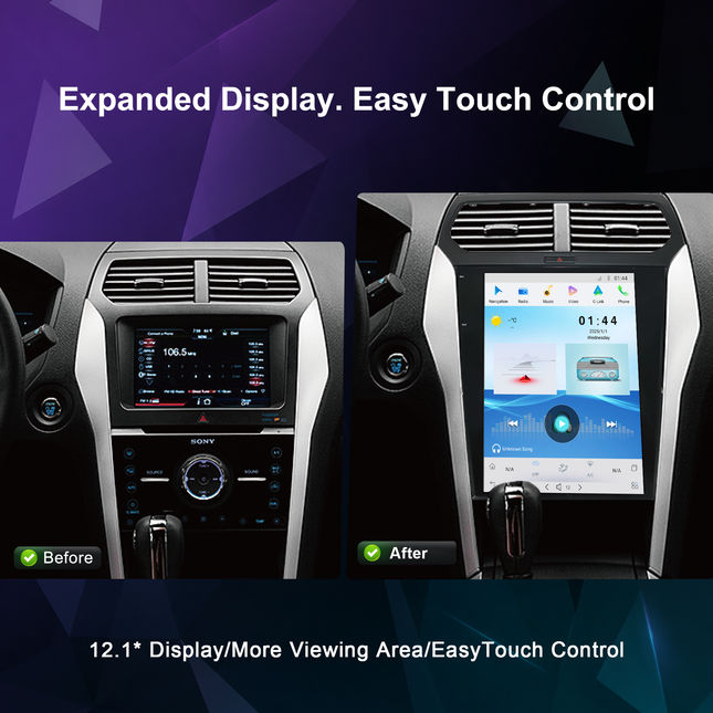 12.1" Ford Explorer Radio 2011–2019 | CarPlay & DSP