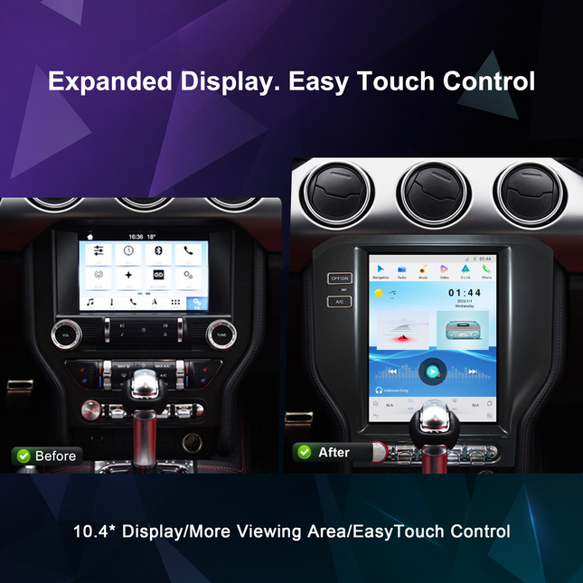 10.4" Ford Mustang Radio Upgrade 2015–2020 | CarPlay & DSP