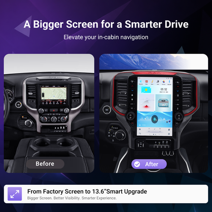 13.6" RAM 1500/2500/3500 Radio 2019+ | CarPlay & Android Auto