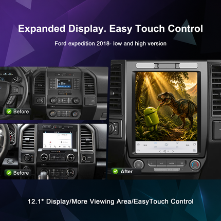 Ford Expedition 2018+ 12.1" Touchscreen Radio | CarPlay, Android Auto & DSP