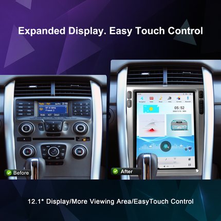 12.1" Ford Edge Radio 2007–2014 | CarPlay & DSP