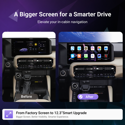 12.3" Radio for Toyota Land Cruiser / Prado & Lexus GX 2024+ | CarPlay