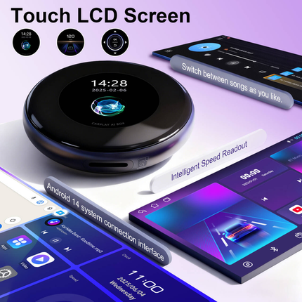 Qualcomm 6125 BMW AI Box Wireless Multimedia Carplay Adapter, Fast Car Video Box Plug & Play, Easy Setup,  supports Netflix/You,Tube/TikTok/SD card,and More for Cars with OEM Wired CarPlay/Android Auto