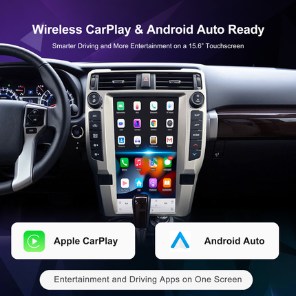 15.6" Toyota 4Runner Radio 2010–2024 | Wireless CarPlay & Android Auto