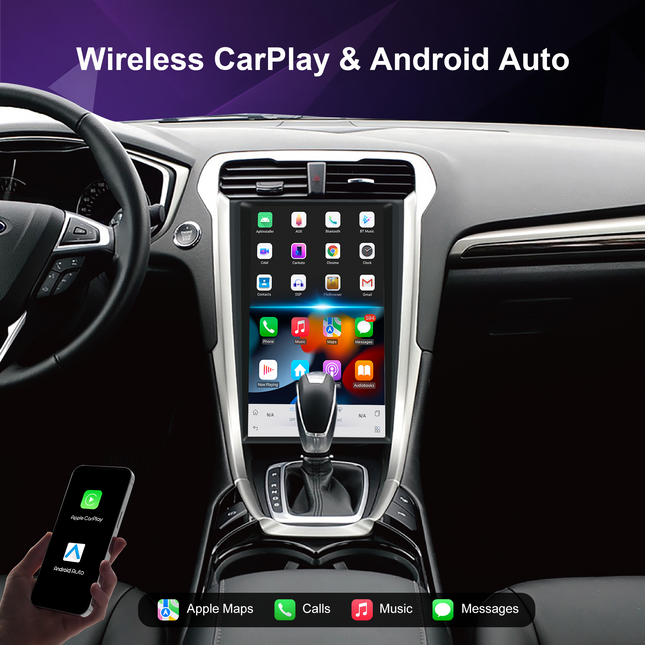 13.6" Ford Fusion/Mondeo Radio 2013+ | Android 14 & Wireless CarPlay