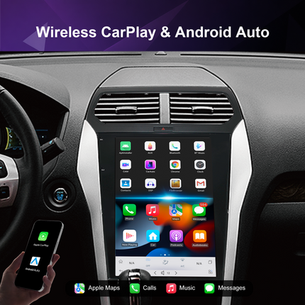 12.1" Ford Explorer Radio 2011–2019 | CarPlay & DSP