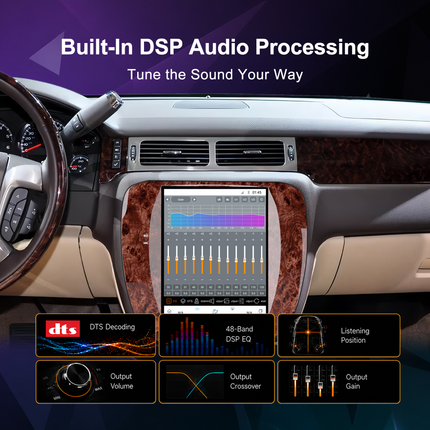 12.1" GMC Yukon Radio 2007–2012 | Wireless CarPlay & DSP