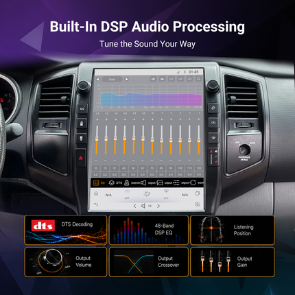 12.1" Toyota Tacoma / Hilux Android Radio 2005–2015 | CarPlay & Android Auto