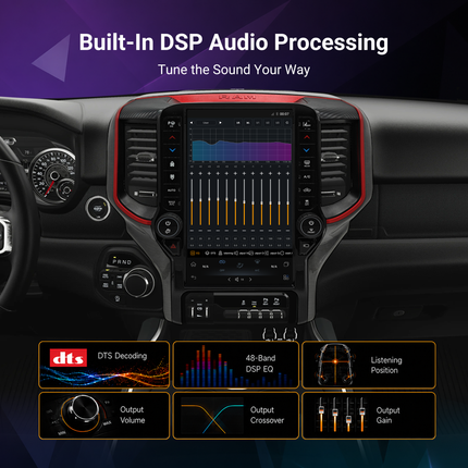 13.6" RAM 1500/2500/3500 Radio 2019+ | CarPlay & Android Auto
