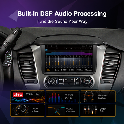 9" GMC Yukon, Tahoe & Suburban Radio 2014+ | CarPlay & DSP