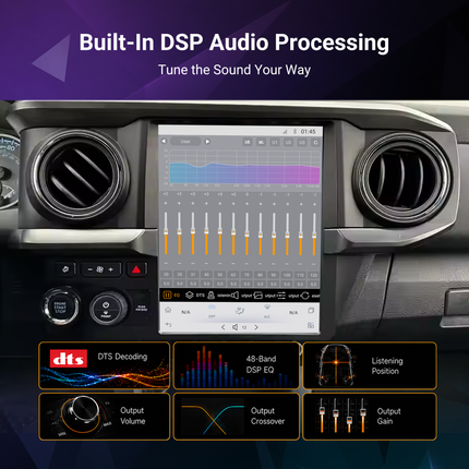 12.1" Toyota Tacoma / Hilux Android Radio 2016–2023 | CarPlay & Android Auto