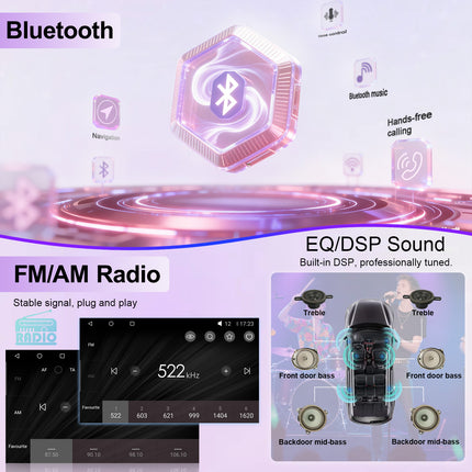 Car Radio for Jeep Wrangler JK 2007-2018 Dodge Ram 2009-2012 Compass/Patriot/Chrysler,7 Inch Qualcomm 8 Core Android 15  Car Stereo with Wireless CarPlay/Android Auto, GPS Bluetooth WiFi