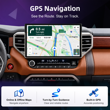 15" Radio for Toyota Tundra & Sequoia 2022+ | CarPlay & DSP
