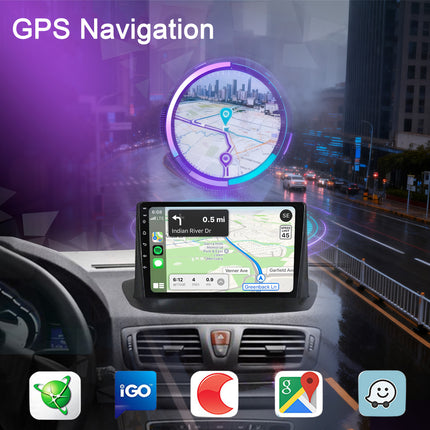 Qualcomm Chip Android Car Radio for Renault Clio 3 2005-2014 8-core 5G/4G Apple CarPlay Stereo 360 Camera 1.8 Ghz RDS DSP