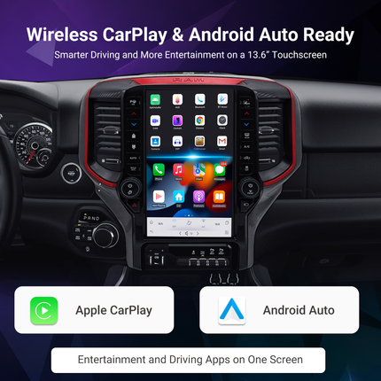 13.6" RAM 1500/2500/3500 Radio 2019+ | CarPlay & Android Auto