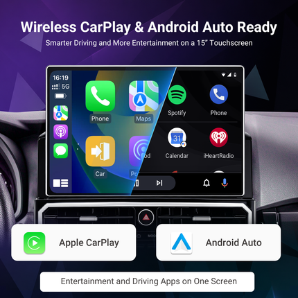 15" Toyota 4Runner Radio 2010–2024 | CarPlay & Android Auto