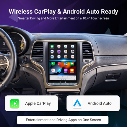 10.4" Jeep Grand Cherokee Radio Upgrade 2014–2020 | CarPlay & Android Auto