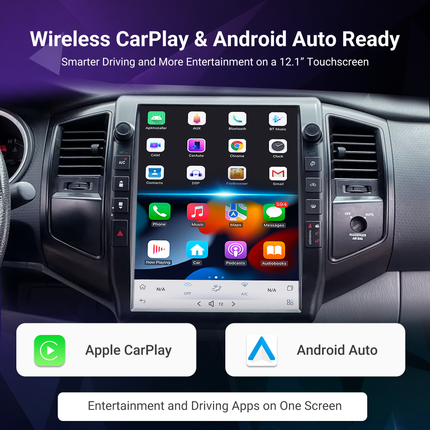 12.1" Toyota Tacoma / Hilux Android Radio 2005–2015 | CarPlay & Android Auto
