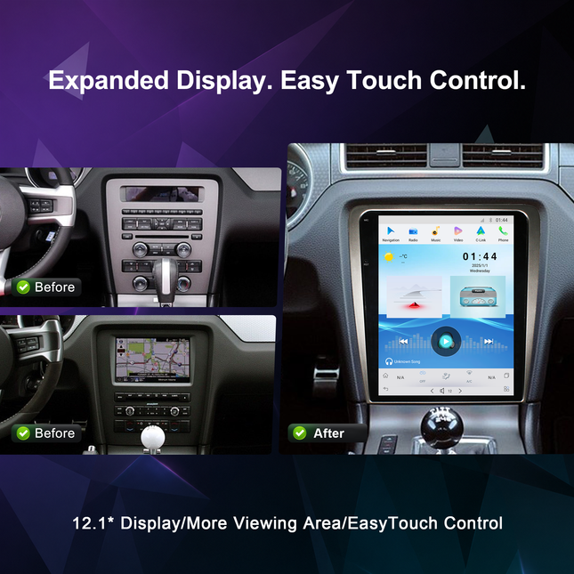 12.1" Ford Mustang Radio 2010–2014 | CarPlay & DSP