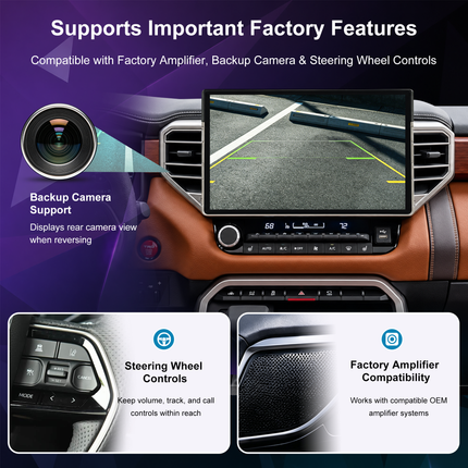15" Radio for Toyota Tundra & Sequoia 2022+ | CarPlay & DSP